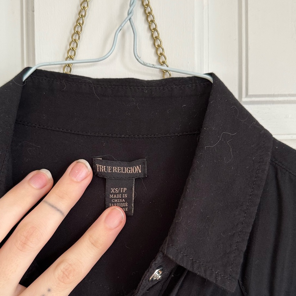 Y2K True Religion button up